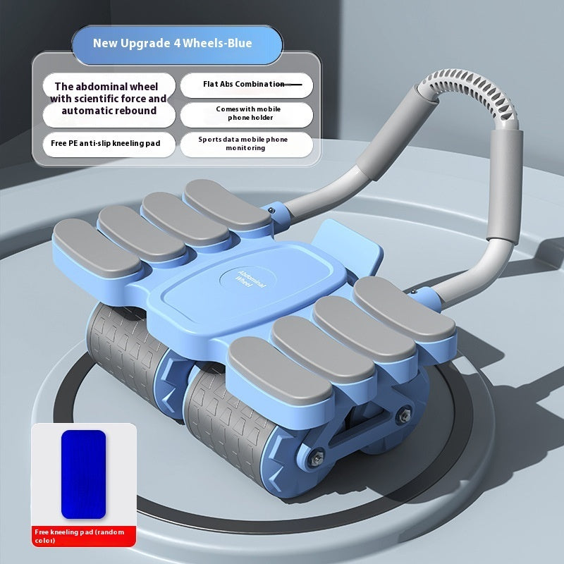 Four-wheel Abdominal Wheel Automatic Rebound