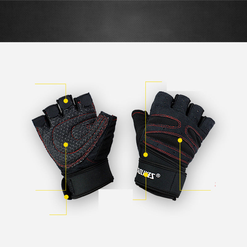 Half-Finger Gloves Training Gym Breathable