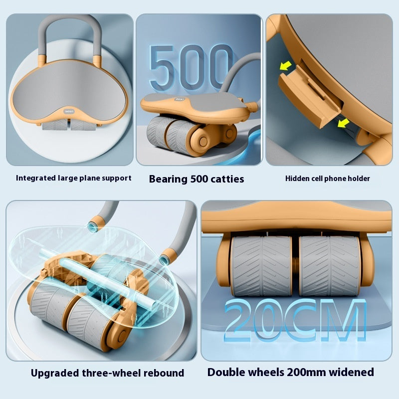 Three-wheel Abdominal Wheel Automatic