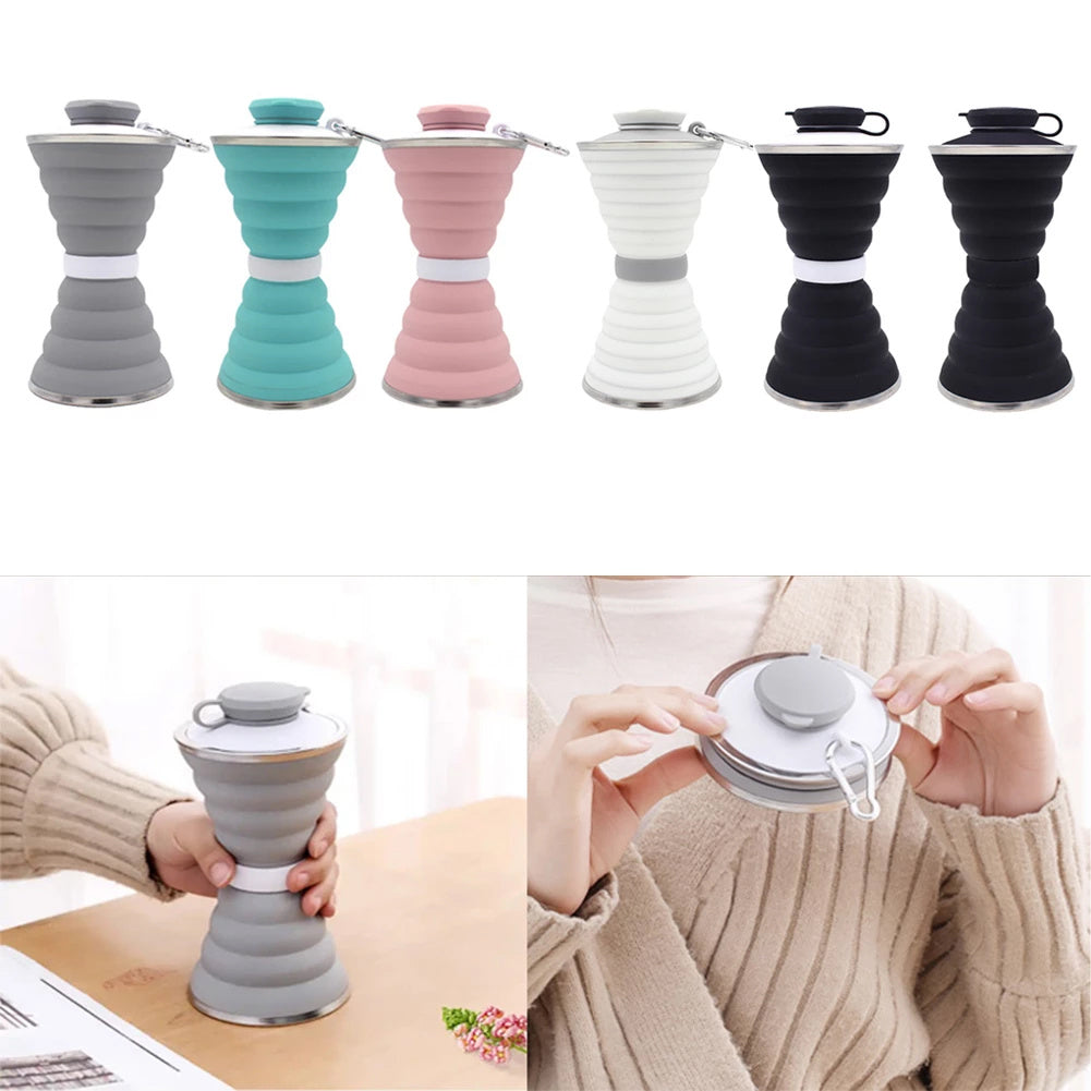 500ML Silicone Water Bottle Cup